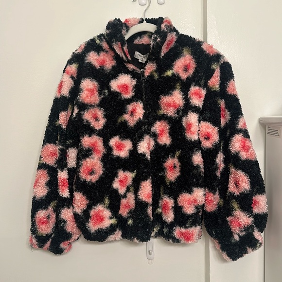 Sandy Liang x Target flower pullover quarter zip Sherpa NWT, size S - Picture 1 of 5